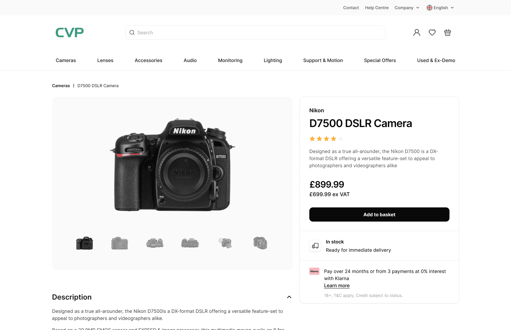 CVP Ecommerce - Product Page